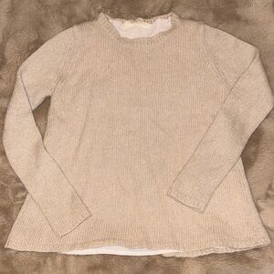 Women's Beige Zara Knit Sweater